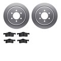 Dynamic Friction Co 4302-54066, Geospec Rotors with 3000 Series Ceramic Brake Pads, Silver 4302-54066